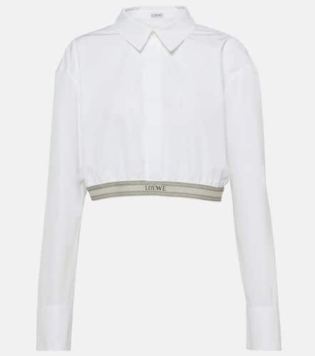 Loewe Cropped cotton poplin shirt - Loewe - Modalova