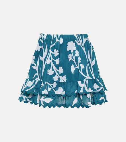 Majorelle tiered cotton miniskirt - Juliet Dunn - Modalova