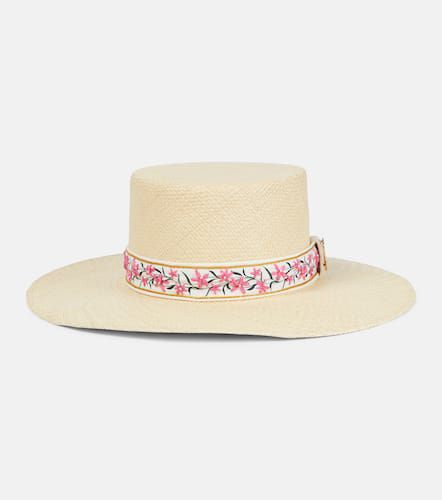 Embellished raffia sun hat - Agua by Agua Bendita - Modalova