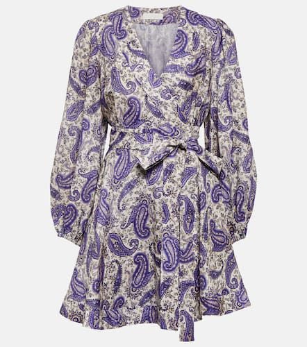 Paisley linen wrap minidress - Zimmermann - Modalova