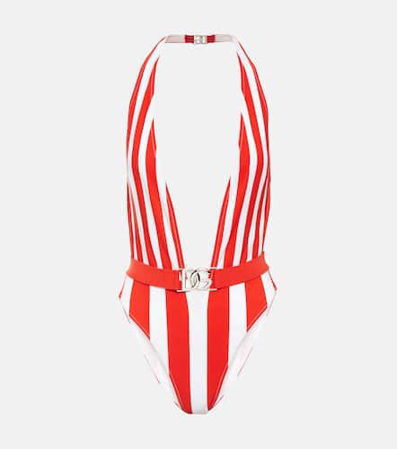 Portofino striped halterneck swimsuit - Dolce&Gabbana - Modalova