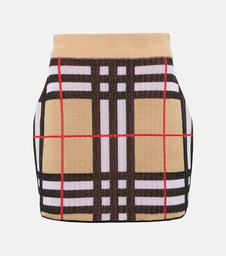 Check knit miniskirt - Burberry - Modalova