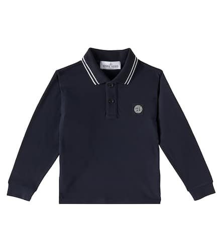 Cotton-blend polo shirt - Stone Island Junior - Modalova