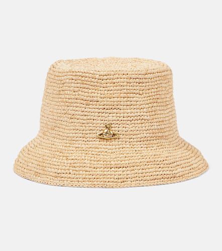 Orb raffia bucket hat - Vivienne Westwood - Modalova