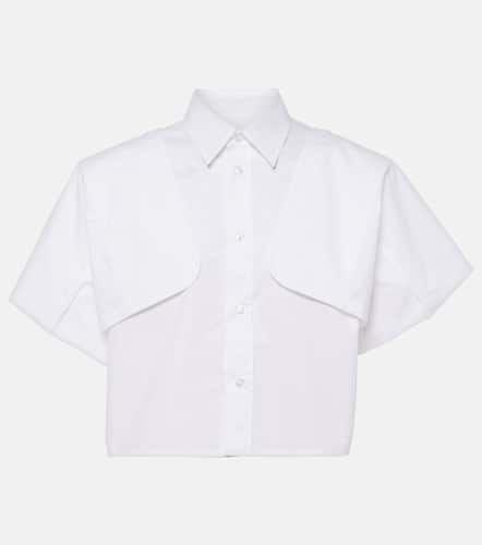 Cotton cropped shirt - MM6 Maison Margiela - Modalova