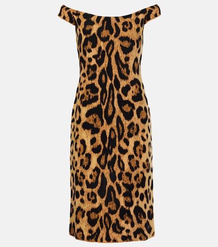 Off-Shoulder Midikleid - Oscar de la Renta - Modalova