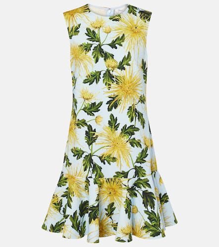 Chrysanthemum cotton-blend minidress - Oscar de la Renta - Modalova