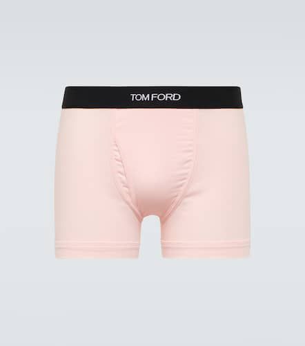 Logo cotton-blend jersey boxer briefs - Tom Ford - Modalova