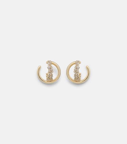 Scatter Double 18kt earrings with diamonds - Ananya - Modalova