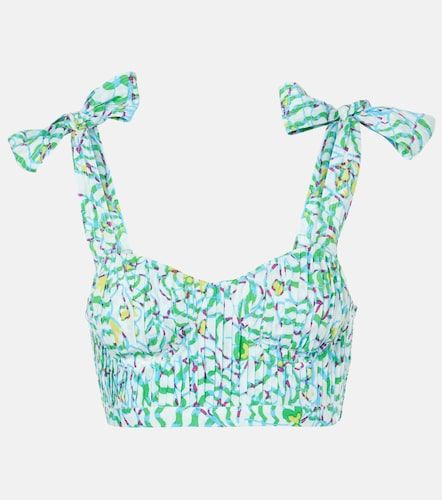 Crop top Carla estampado plisado - Poupette St Barth - Modalova