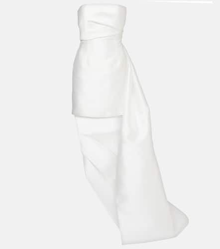 Bridal Meyer tail twill minidress - Solace London - Modalova