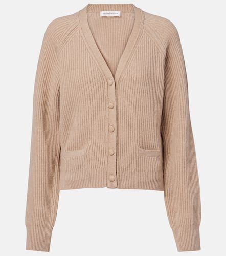 Ribbed-knit wool and cashmere cardigan - Victoria Beckham - Modalova