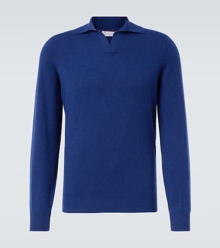 Cashmere polo sweater - Brunello Cucinelli - Modalova