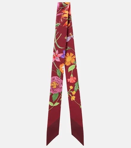 Gucci Gucci Flora silk twill scarf - Gucci - Modalova