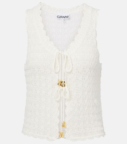 Ganni Top de croché - Ganni - Modalova