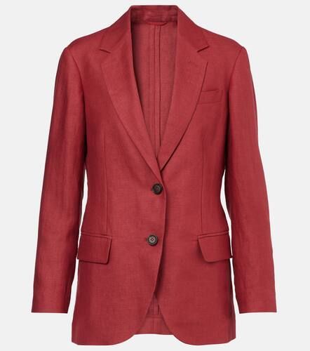 Hemp and linen gabardine blazer - Brunello Cucinelli - Modalova