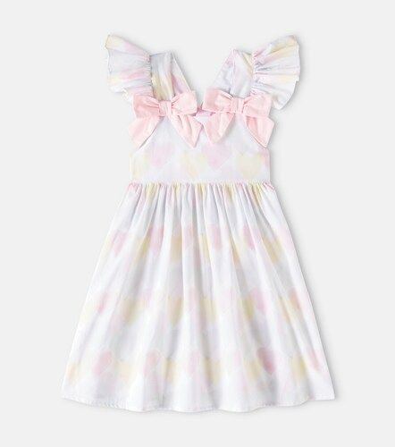 Vestido de algodón estampado con volantes - Patachou - Modalova