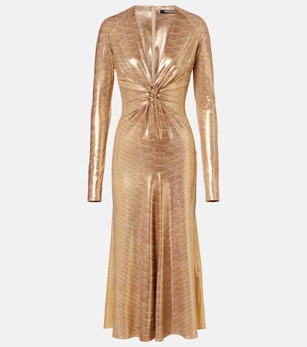 Abito midi con stampa serpente - Roberto Cavalli - Modalova