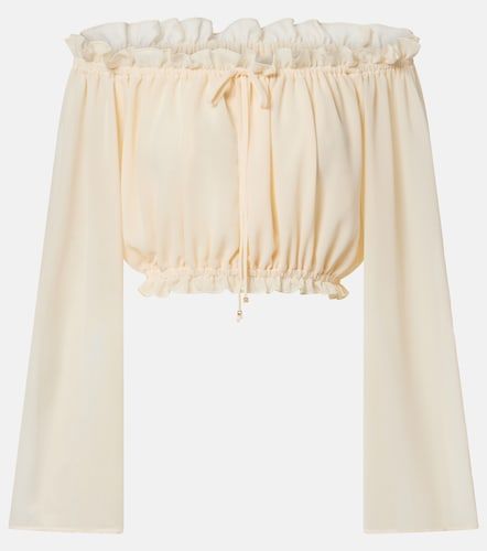Ora ruffled off-shoulder crop top - Bananhot - Modalova