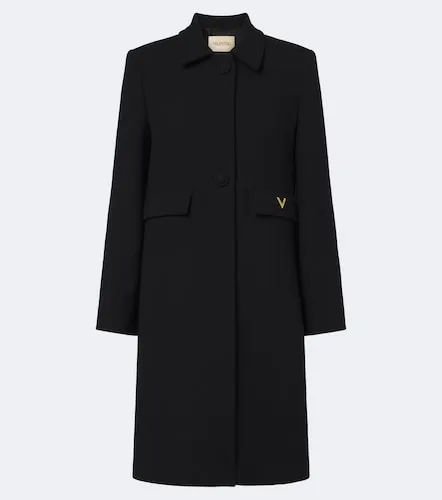 VGold virgin wool crepe coat - Valentino Garavani - Modalova