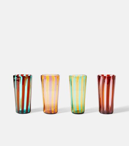Set di 4 bicchieri Augusta a righe - Akua Objects - Modalova