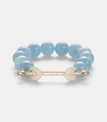 Bracciale Chakra in oro 18kt con perline e pietre preziose - Ananya - Modalova