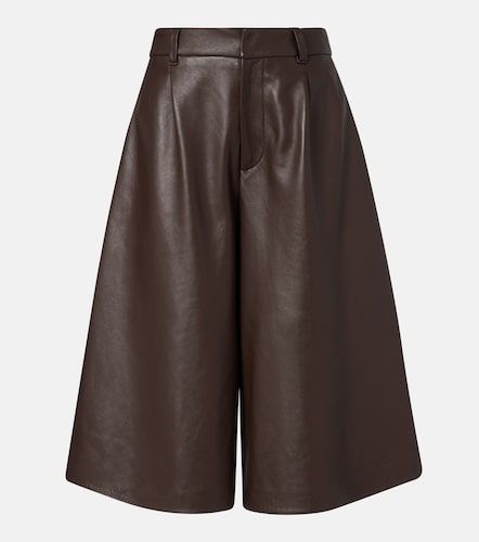 Leather Bermuda shorts - Brunello Cucinelli - Modalova