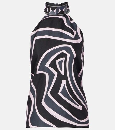 Top Iride in twill di seta con scollo all’americana - Pucci - Modalova