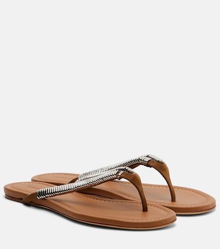 Frida embellished suede thong sandals - Christopher Esber - Modalova