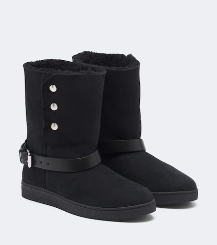 Nolyz shearling-lined suede ankle boots - Isabel Marant - Modalova
