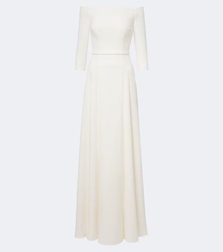 Sposa – Abito lungo Amadora in crêpe off-shoulder - Safiyaa - Modalova