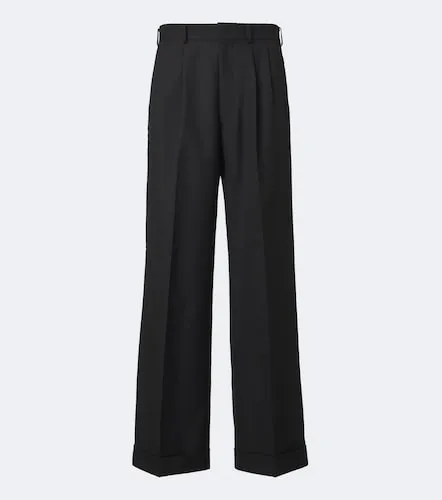 Pleated wool twill wide-leg pants - Junya Watanabe - Modalova