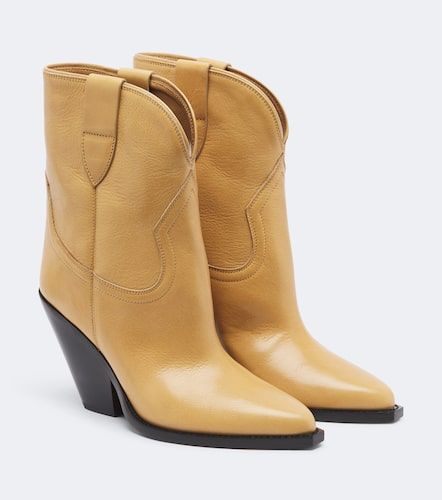 Leyane leather cowboy boots - Isabel Marant - Modalova