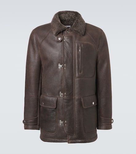 Lederjacke mit Shearling-Futter - Brunello Cucinelli - Modalova