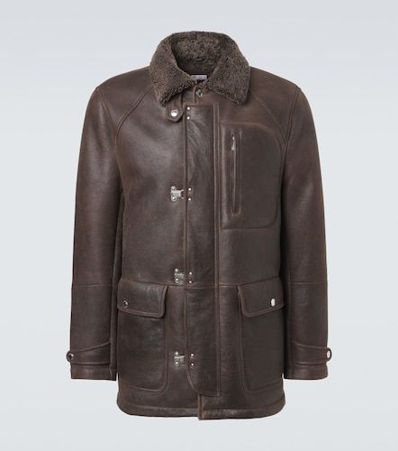 Chaqueta de piel con borrego - Brunello Cucinelli - Modalova
