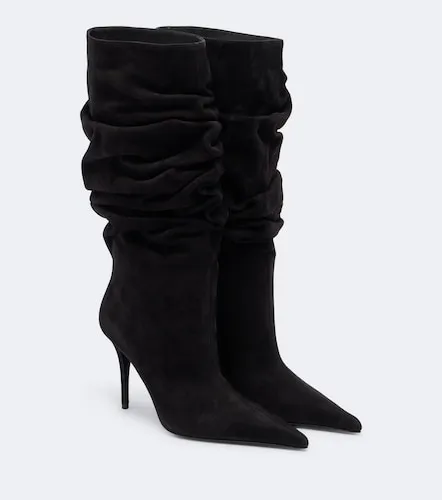 Anok suede mid-calf boots - Amina Muaddi - Modalova