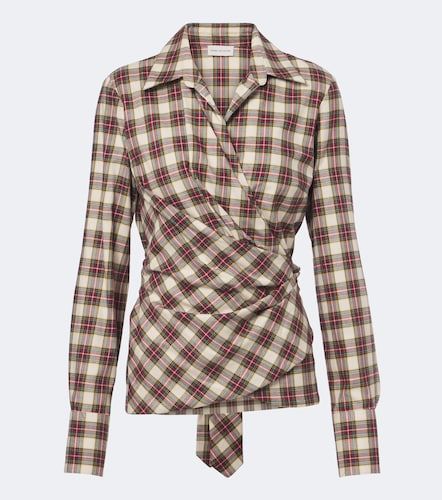 Camicia in flanella di cotone a quadri - Dries Van Noten - Modalova