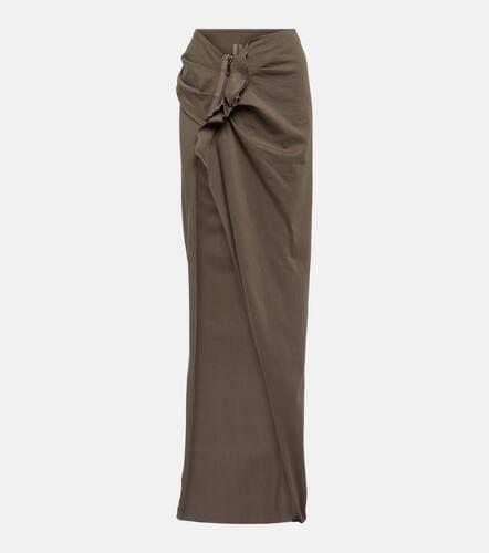 DRKSHDW gathered cotton maxi skirt - Rick Owens - Modalova