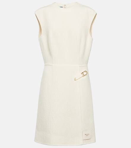 Embellished wool-blend minidress - Prada - Modalova