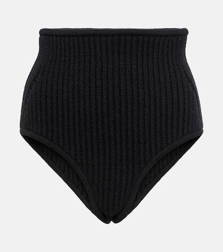 AlaÃ¯a Wool and cashmere-blend briefs - Alaia - Modalova