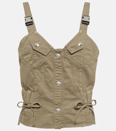 Top Utility de algodón con bustier - Coperni - Modalova