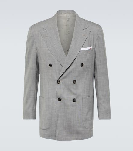 Kiton Double-breasted wool jacket - Kiton - Modalova