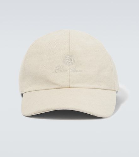 Logo cotton and linen baseball cap - Loro Piana - Modalova