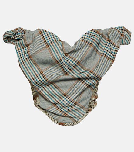 Checked bustier crÃªpe top - Vivienne Westwood - Modalova