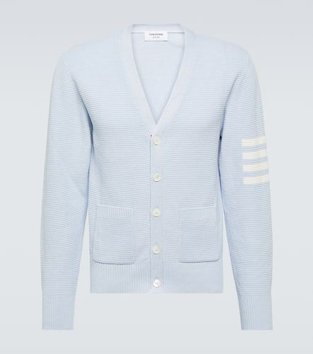 Cardigan 4-Bar aus Leinen und Baumwolle - Thom Browne - Modalova