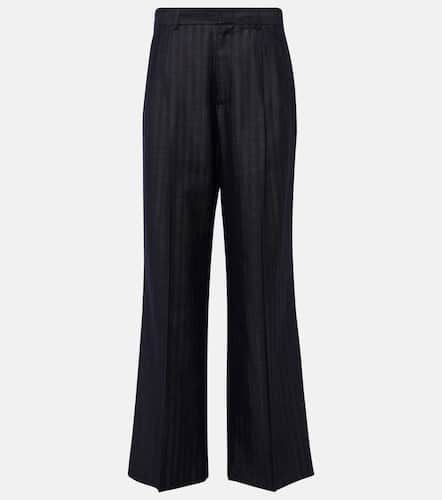 Pleated wool-blend wide-leg pants - Etro - Modalova