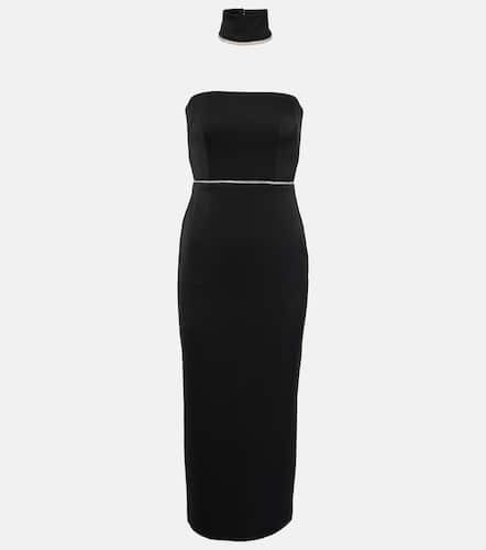 Crystal-embellished satin midi dress - Alex Perry - Modalova