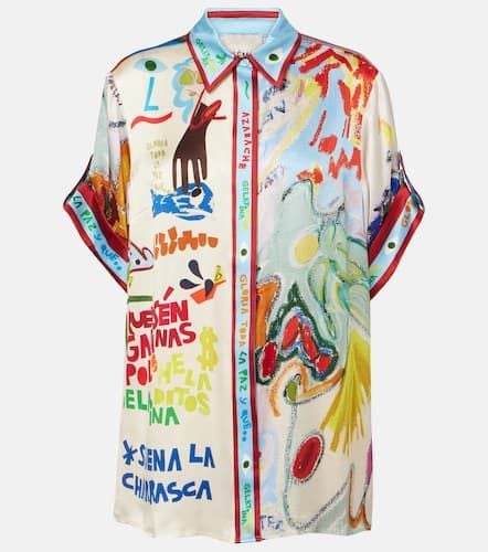 AlÃ©mais La Charrasca printed silk satin shirt - Alemais - Modalova