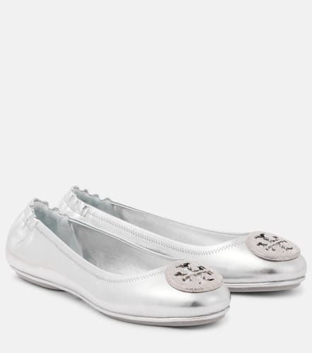 Minnie metallic leather ballet flats - Tory Burch - Modalova