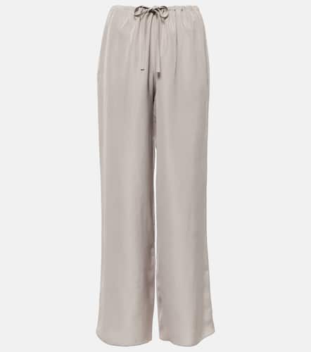 Jugi mid-rise silk wide-leg pants - The Row - Modalova